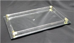 62862 -Crystal Mirrored Tray 9x14 Cellini Collection