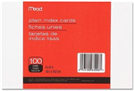 63006 1540 -Index cards plain 4x6in 100ct
