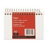 63130 1540 -Index cards spiral ruled 3X5in 50ct