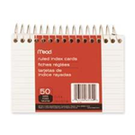 63138 1540 - Index cards spiral ruled 4X6 50ct
