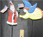 Chr yard stake w/ flag asst. 19"