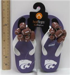650KSKSS - KSU wildcats hotflops Kids sm 11/12