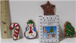 Christmas Magnets 4pc set