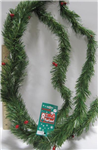 Chr garland 8' green w/ berries