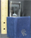 Laser etched cube Menorah