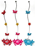 76948 -Card holder magnetic crab 16in 3 styles