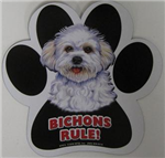 7874 - magnetic-paw-prints-bichon-puppy