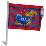 80117KU - KU Jayhawks Car Flag Wrap