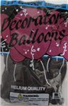 02821 - Balloons burgundy 9in. 25ct helium quality