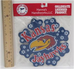82004 - KU Jayhawks Metal Snowflake Ornament