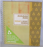 854-188 -Organizer warranty and receipt dayrunner