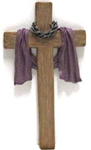 85920 - cross-with-robe-wall-hanging-10in