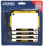 8730156UIA -IA Hawkeyes magnetic dry erase boards 4ct