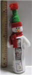 Snowman stocking stuffer with votive candles