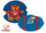 88-200 -KU Jayhawks Plush Zipper Football