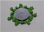 Candle Holder Holly leaves pillar