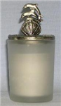 91003 - Candleholder votive pewter dolphin top