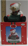 chr-porcelain santa bear fig 3.5inch