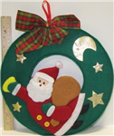 Chr wreath cardboard covered w/felt