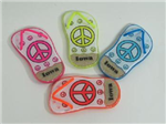 98610IA - IA magnet flip flop shape-peace sign design
