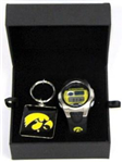 99438IA - IA Hawkeye watch and keychain in leather box