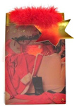 A618V-SM - Chr gift bag w boa small