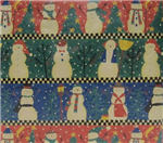 Chr Roll Wrap Natural Kraft Snowman 40sq ft