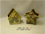 C2202 - *CHR CANDLE HOLDER TREE/STAR SHAPE 2 STYLES SMALL