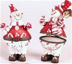Snowman trinket box 2 styles