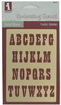 CC659 -Craft stencils brass frontier 3/4in