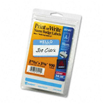 05141 9080 - Label name badge blue 100ct