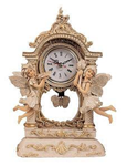 CL-395 - clock-ivory-sculpture-10in