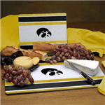 COL-IOW-620 - IA Hawkeyes Cutting Board Set of 2 Glass