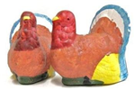 Turkey candle holder set 3x3in