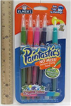 E1646 -Paint brush pens 5ct fine tip washable tropical colors