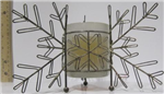 06076 - chr-candle-holder-metal-snowflake