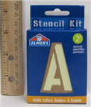E730126 - Stencils 2" gothic letters,numbers & symbols