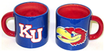 EMG011KU - KU Jayhawks Mug Embossed Mascot