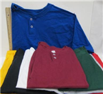 F119H -Tee shirt mens henley asst