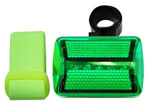 FL26GY25 - safety-light-flashing-wbike-attachment-grn