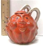 Pumpkin teapot 4in