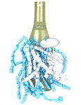 HM253 - Ribbon curl bottle topper