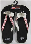 IASU0007 - ISU Cyclones Flip Flops Zebra Bling