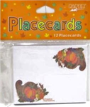 Thanksgiving placecards cornicopia 12ct