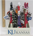KU9049J - KU Jayhawks Snowman Ornament