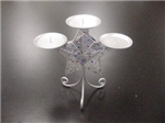 Chr star tri-candle holder