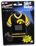 LTB043IA -IA Hawkeye Jersey Spirit Badge