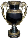 OK-2847S - vase-cambrian-black-finish-14in