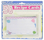 OP-273 -Recipe cards 3x5