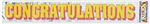 PC009 - Party banner congratulations